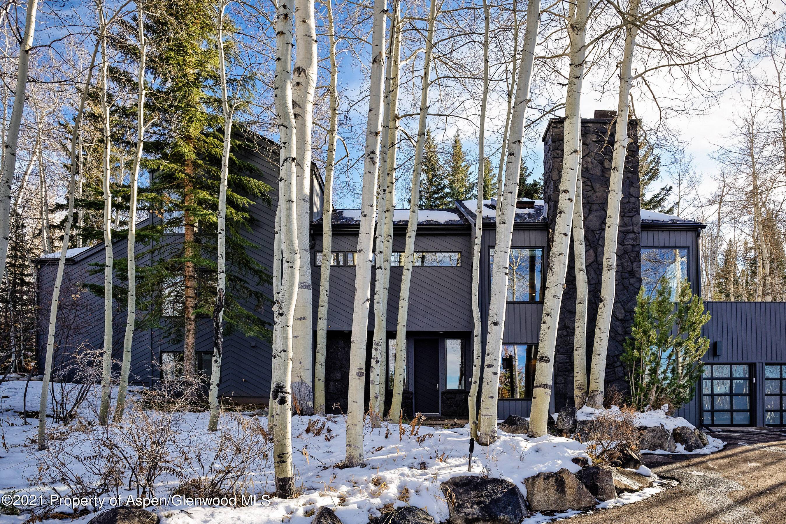 This beautifully remodeled single family home rests on a large lot in one of Snowmass Village's most sought after neighborhoods.