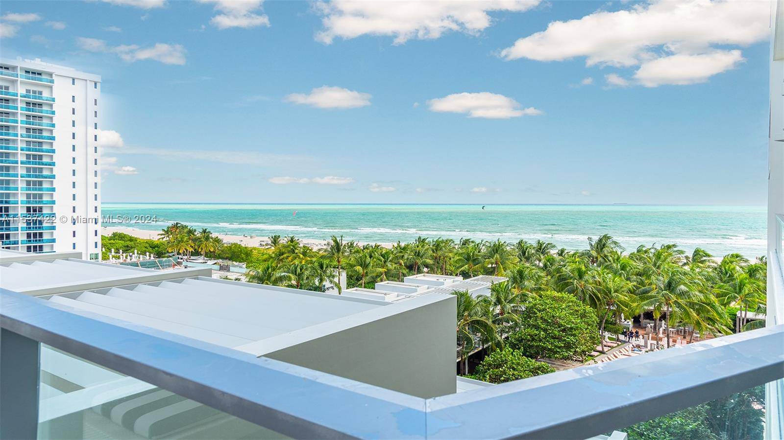 Resort style living in this oceanfront residence situated at the prestigious W South Beach Hotel.
