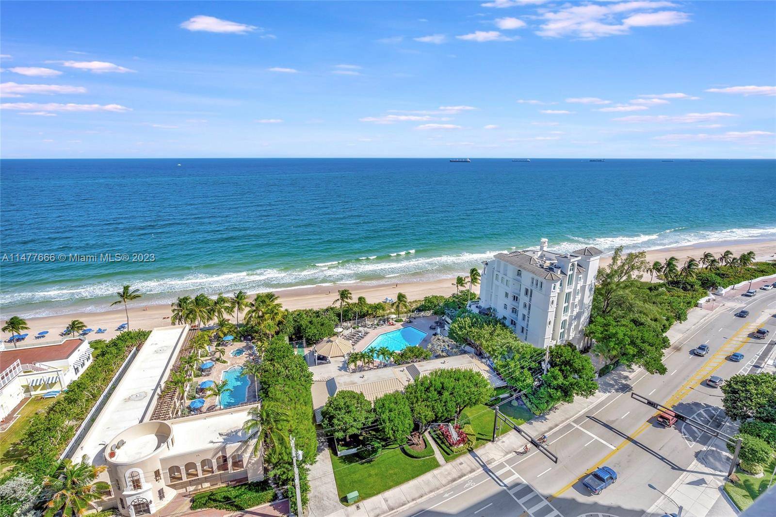 Rarely available Penthouse in fabulous Shore Club with direct ocean views from living room, kitchen and balcony.