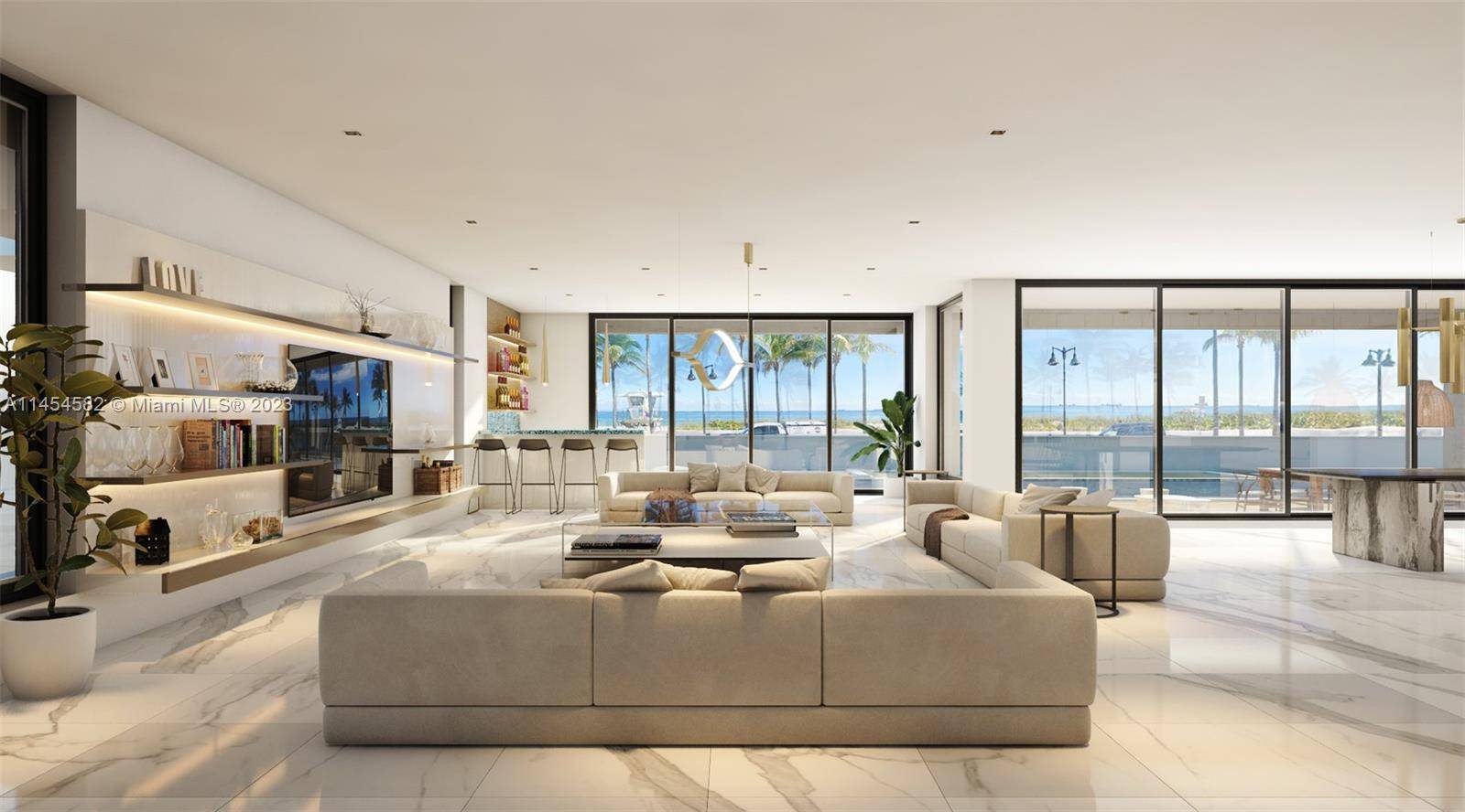Direct unobstructed ocean views just steps from the sand.