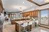 Kitchen — bar seating, city view