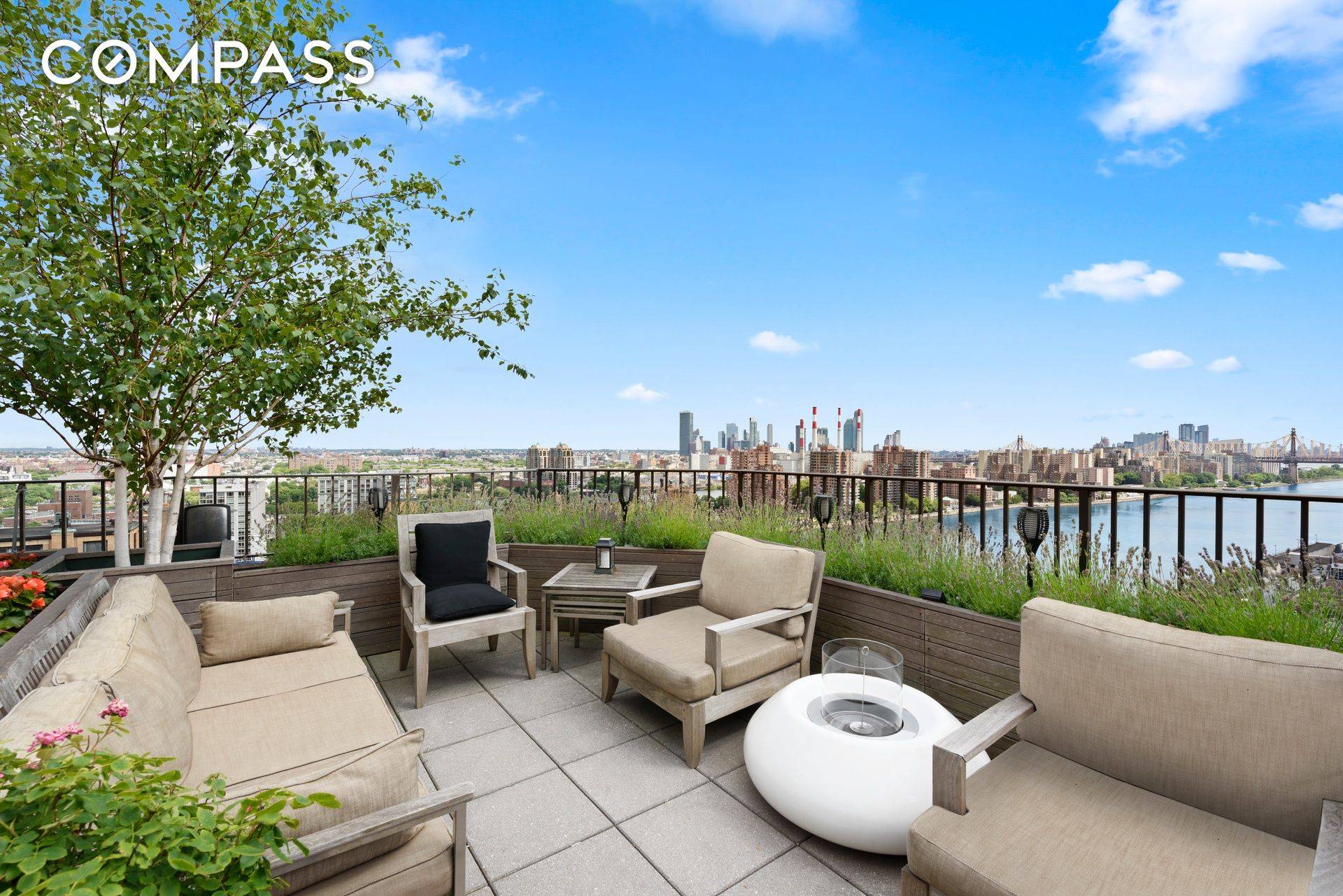 MAGICAL EAST RIVER PENTHOUSE WITH VIEWS FOR MILES Make shimmering East River and skyline views your daily backdrop in this extraordinary four bedroom, three and a half bathroom penthouse duplex ...