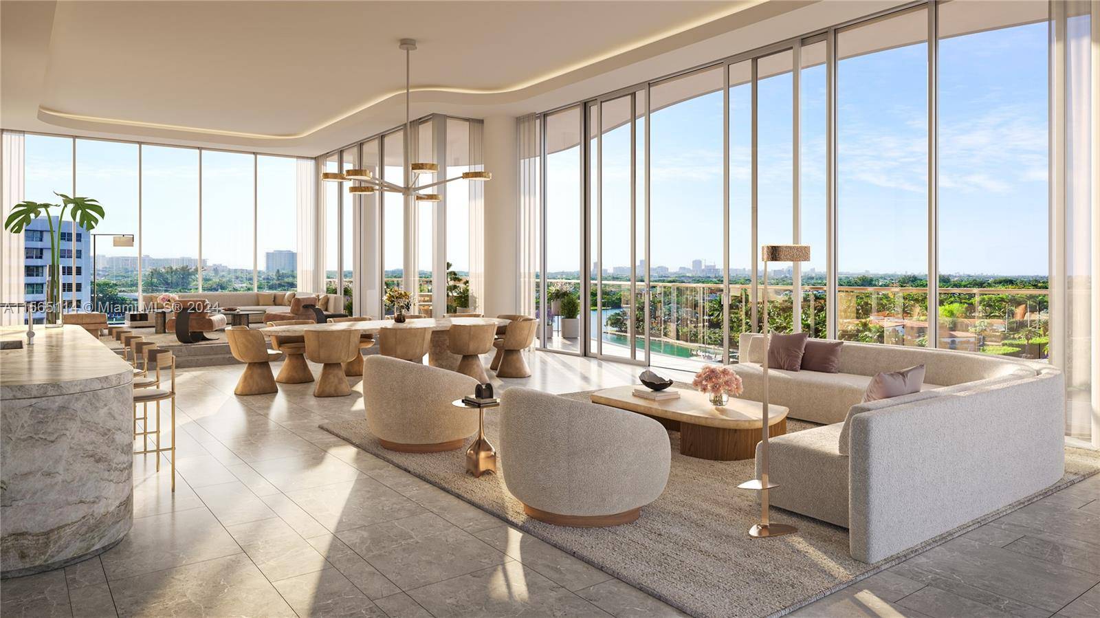Residence Five, the largest home at Indian Creek Residences, encompasses a full floor with 5 bedrooms, 5 full baths, and 2 powder rooms within 6, 122 SF indoors, plus a ...