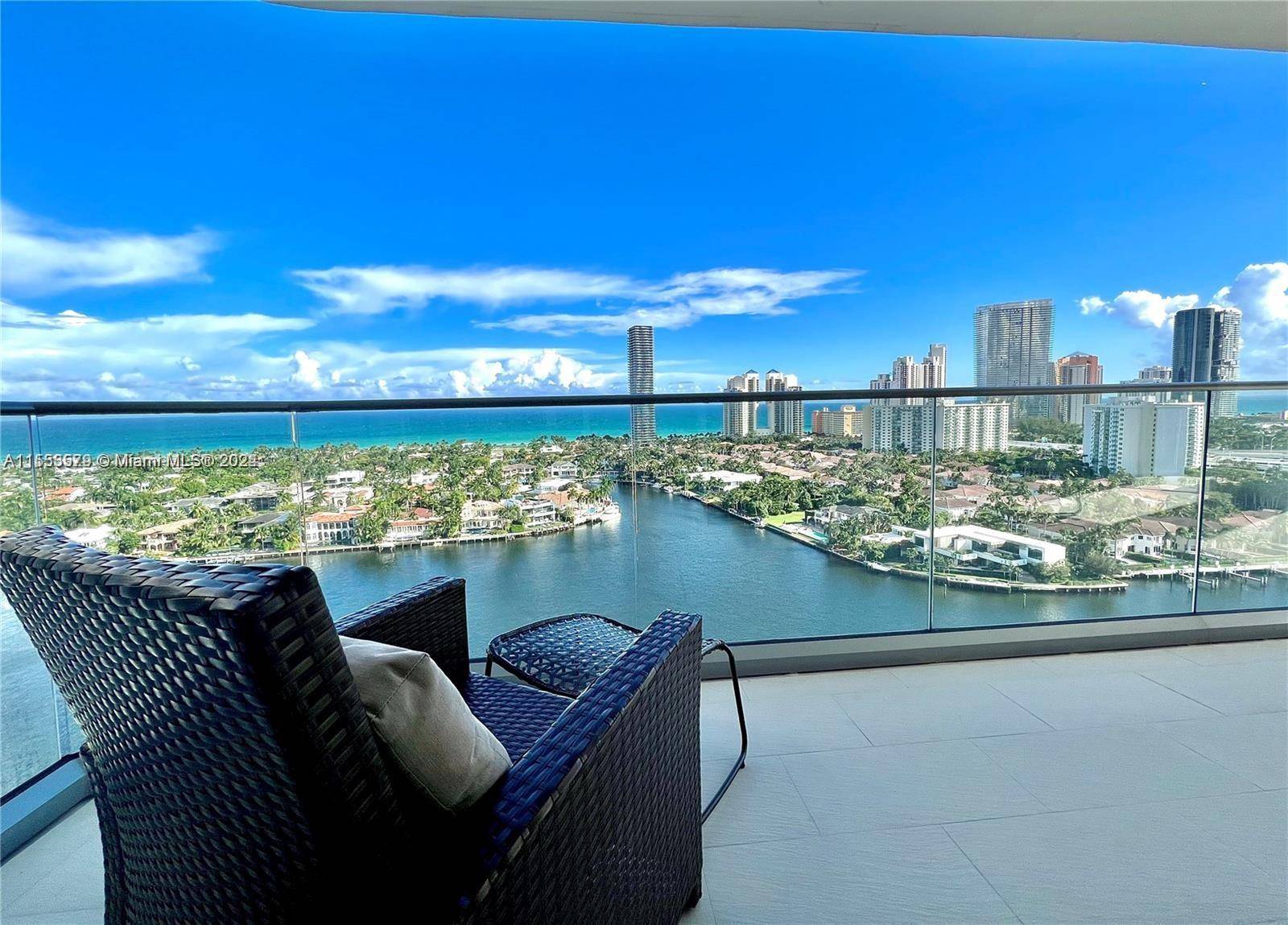Spectacular SE corner residence w breath taking unobstructed ocean Intracoastal views from all rooms at pristine Turnberry Isles.
