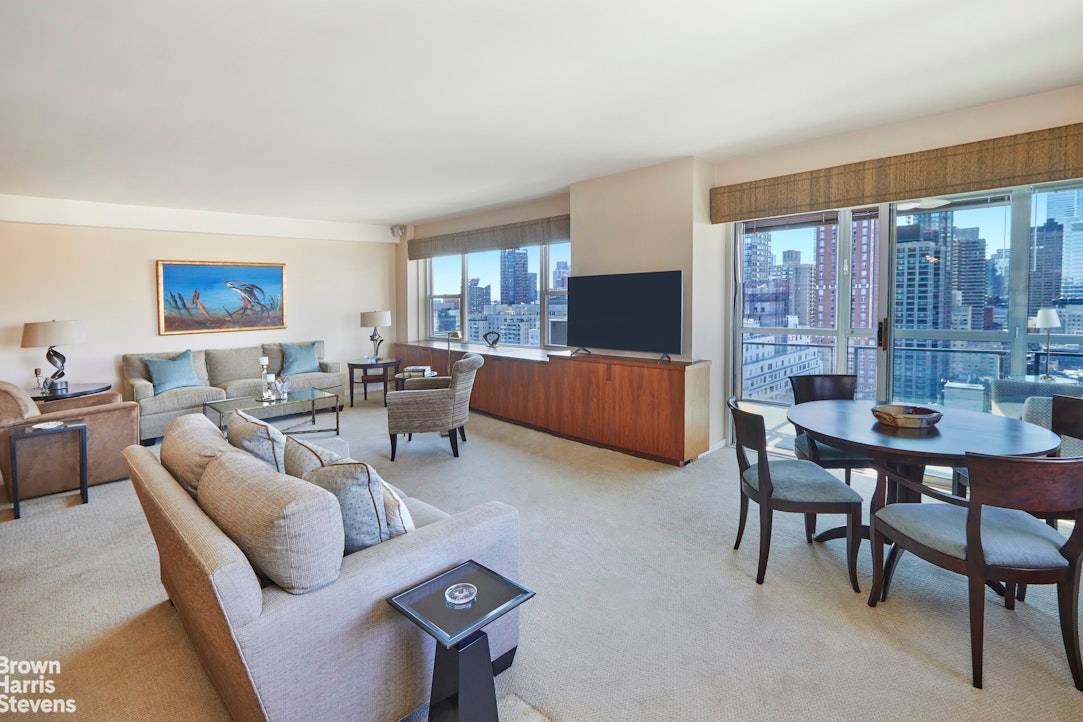 2 to 3 BEDROOMS IN THE IMPERIAL HOUSEEnjoy breathtaking panoramic southwest city views from every room in one of Manhattan's most sought after cooperatives, the Imperial House.