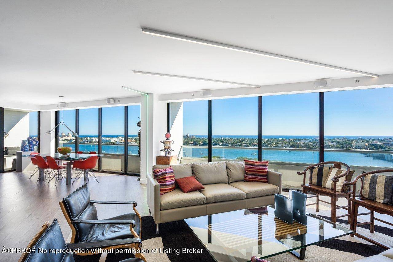 Custom renovated double unit cabana with superlative ocean intracoastal views in full service white glove condo.