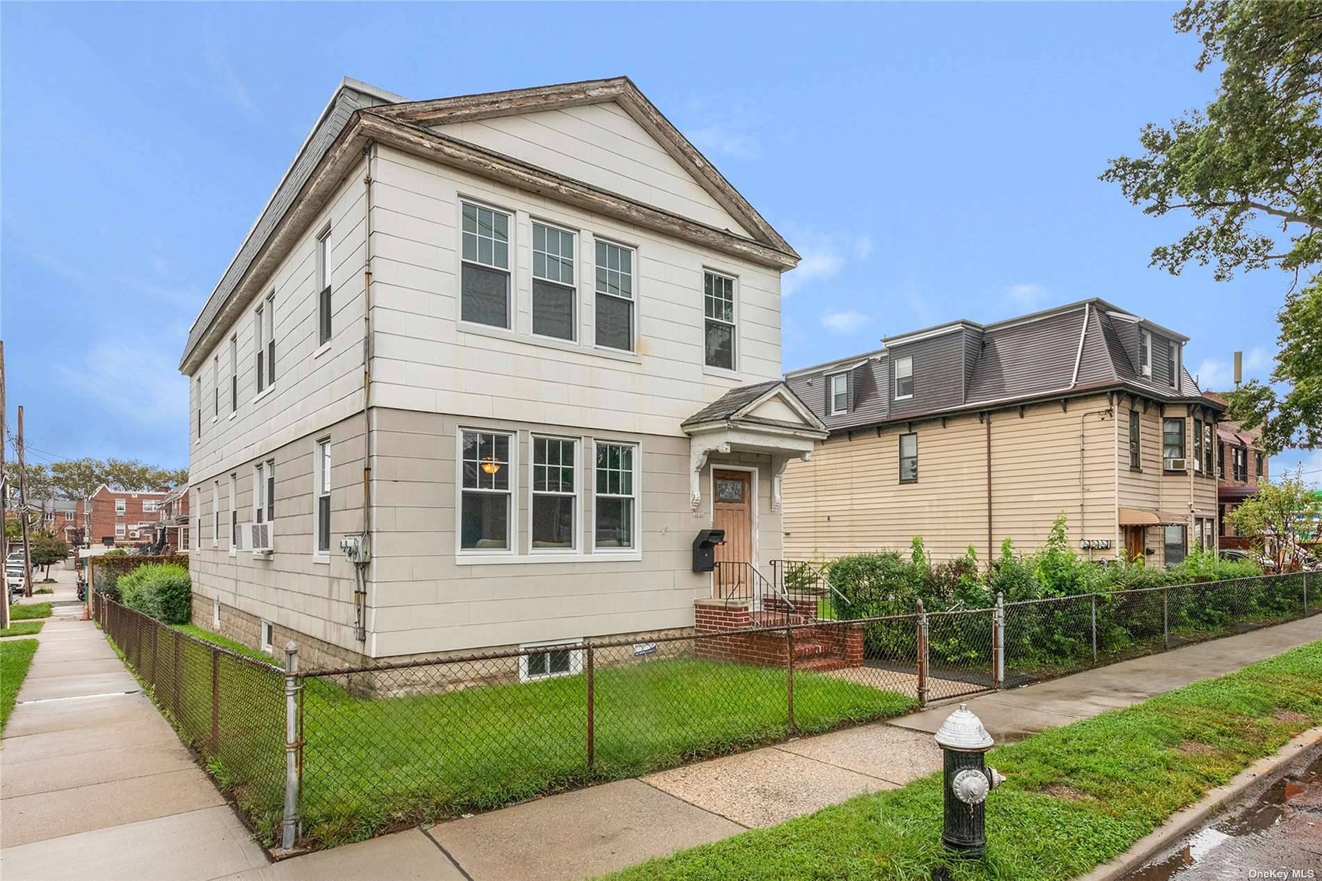 Welcome to this delightful 2 family corner home, nestled in the heart of Maspeth, Queens.