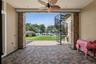 Retractable screen of kitchen and family room patio area