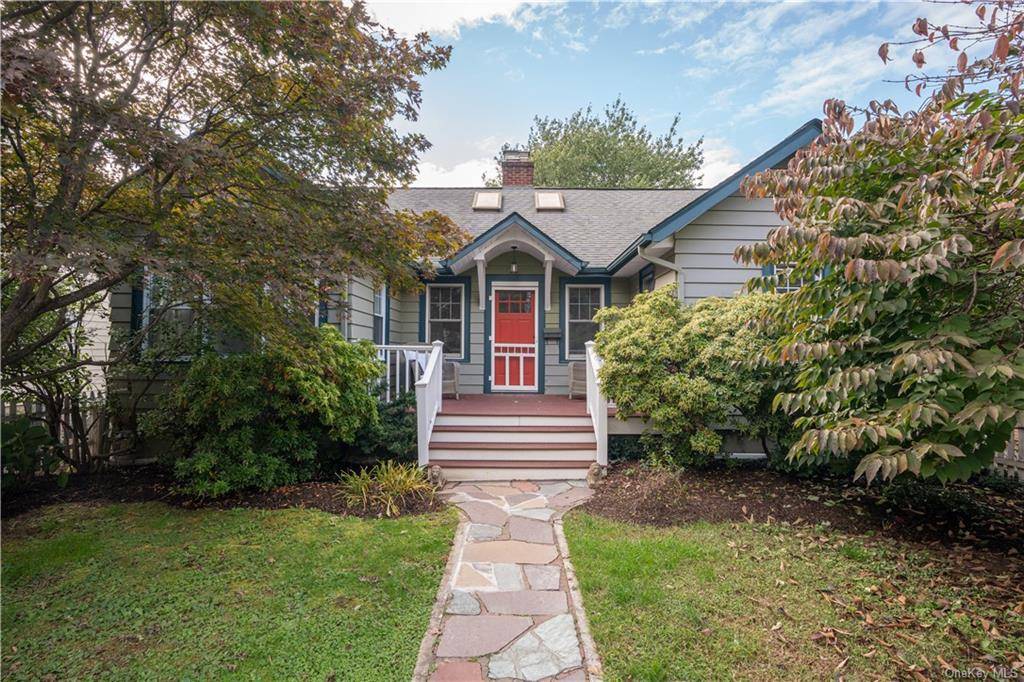 Circa 1939, this storybook home complete with white picket fence and seasonal river views, located in the Village of Nyack is full of architectural details and vintage elements.