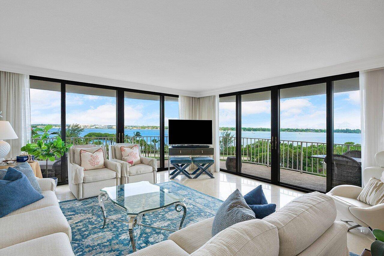 Well furnished and fully equipped, this 2 bedroom, 2 bath has the most expansive intracoastal and ocean views.