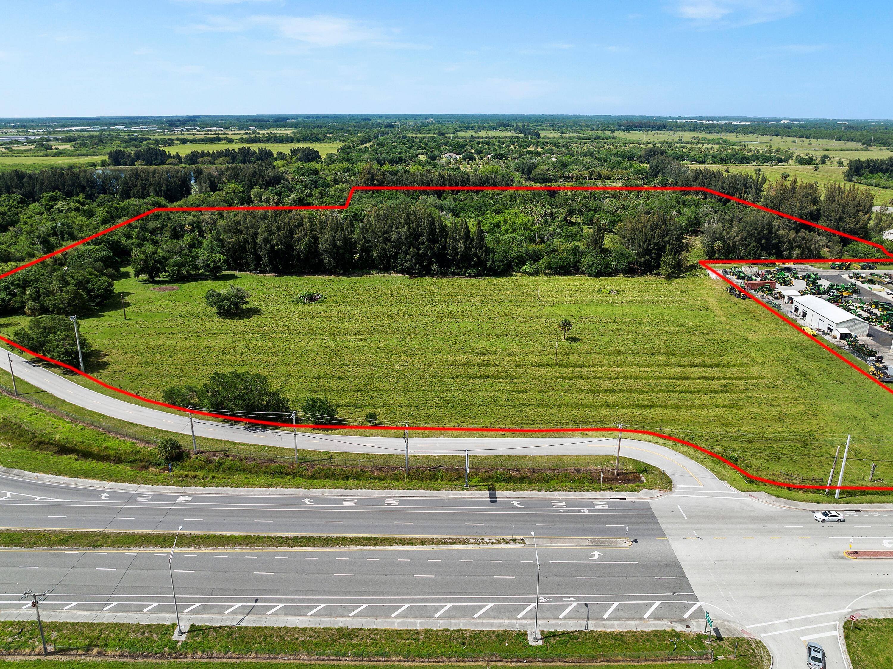 Very well positioned 29 Acre Light Industrial Site immediately East of Interstate I 95 at State Road 68, Orange Avenue, Exit 31 A B.