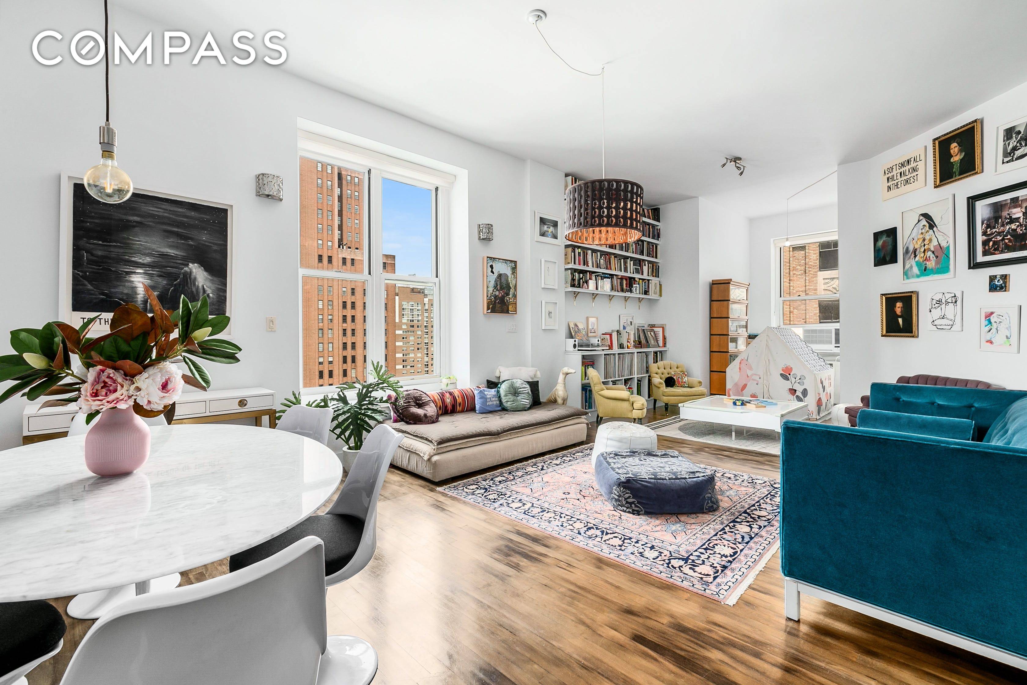 Authentic sun splashed north Tribeca loft with soaring 11 foot ceilings, original cast iron columns, stunning open views, and an expansive flexible floorplan.
