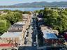 Drone / aerial view of a water and mountain view