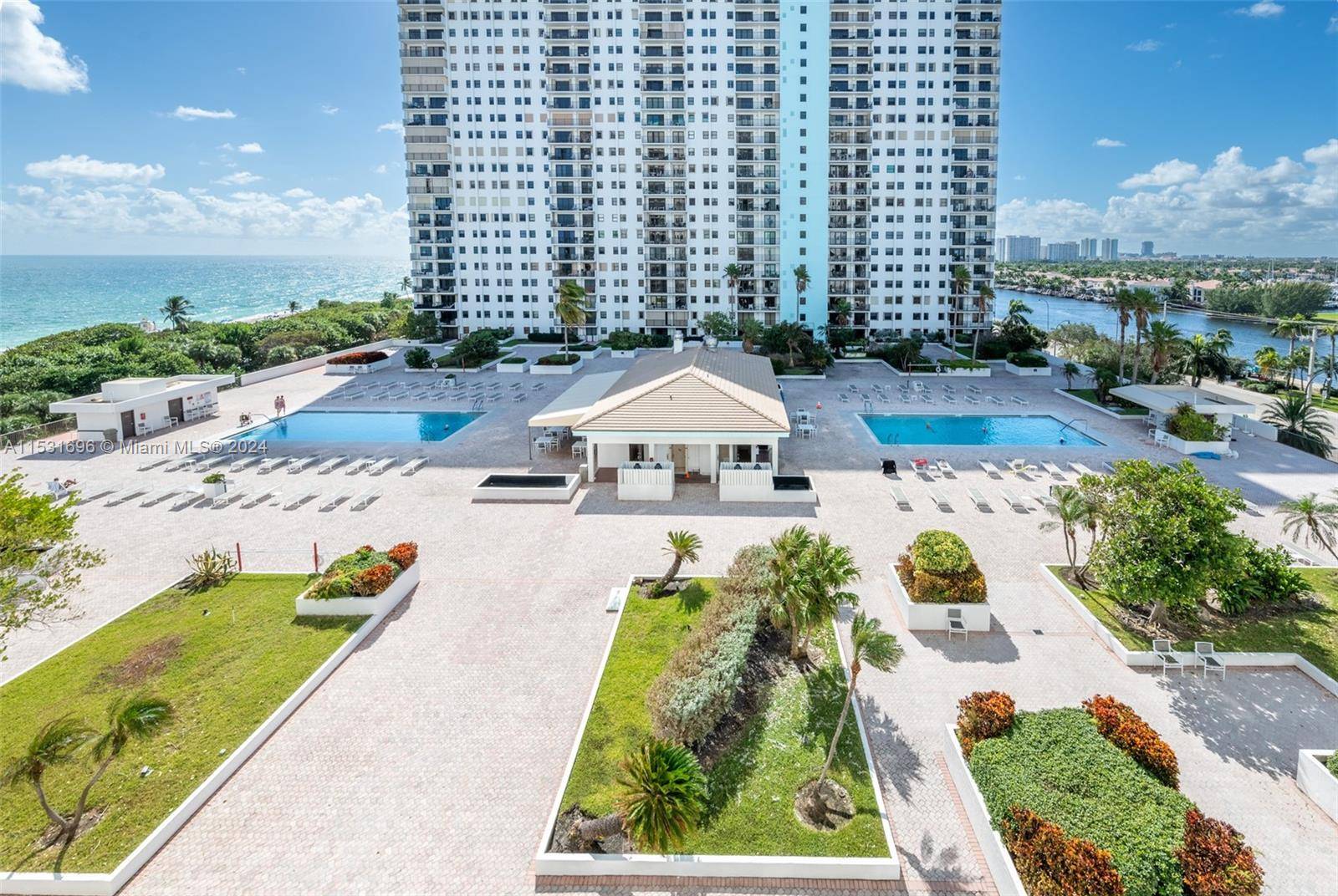 CAPTIVATING POOL AND OCEAN VIEWS FROM THIS 2 BEDROOM 2 BATHROOM BEACHFRONT CONDO.