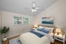 Virtually staged bedroom two