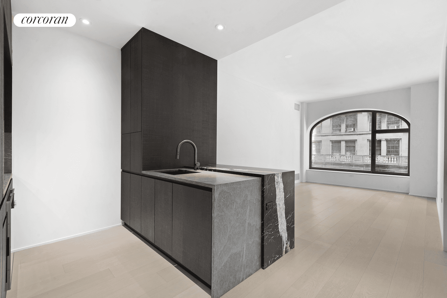 Welcome to Apt 14C a premium convertible two bedroom with soaring 10 foot ceilings and oversized arched windows in Sir David Adjaye's 130 William !