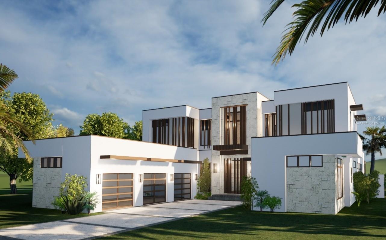 Front Exterior Rendering - Virtually Staged