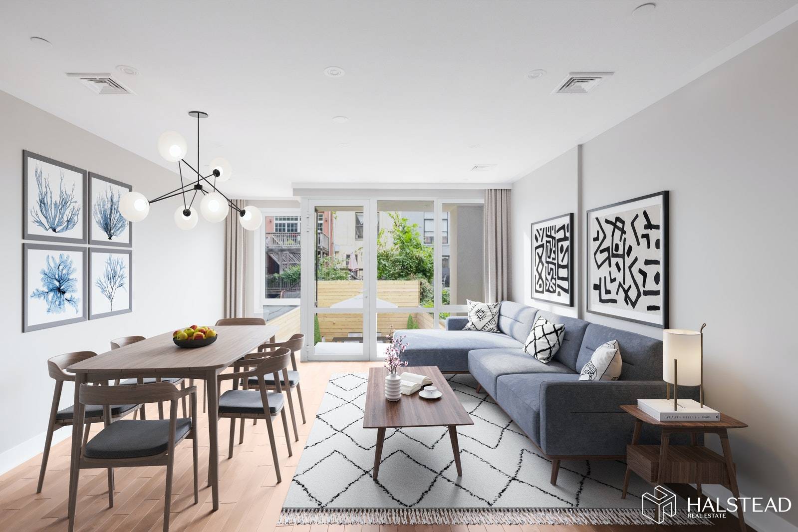One of a kind townhouse Garden Triplex with a flawless classic and contemporary design, high ceilings, elegant finishes, large windows and indoor outdoor living.