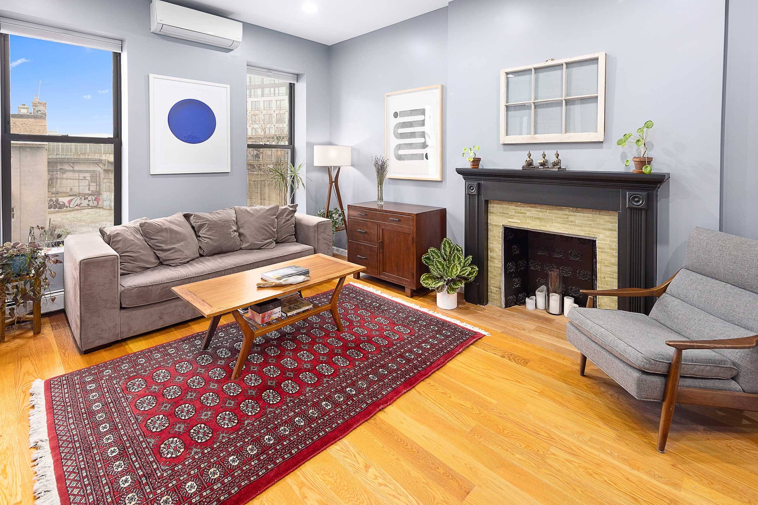 Beautifully designed 2 bed 1 bath 775 sq ft condo in a quintessential 1930s Bed Stuy townhouse.