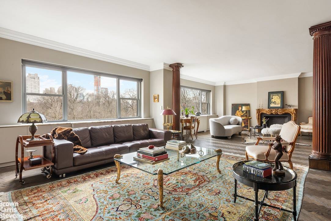 NEW PRICE ! A sleek and luxuriously appointed Fifth Avenue home with direct views of Central Park, The Plaza Hotel and Grand Army Plaza through oversized picture windows in a ...