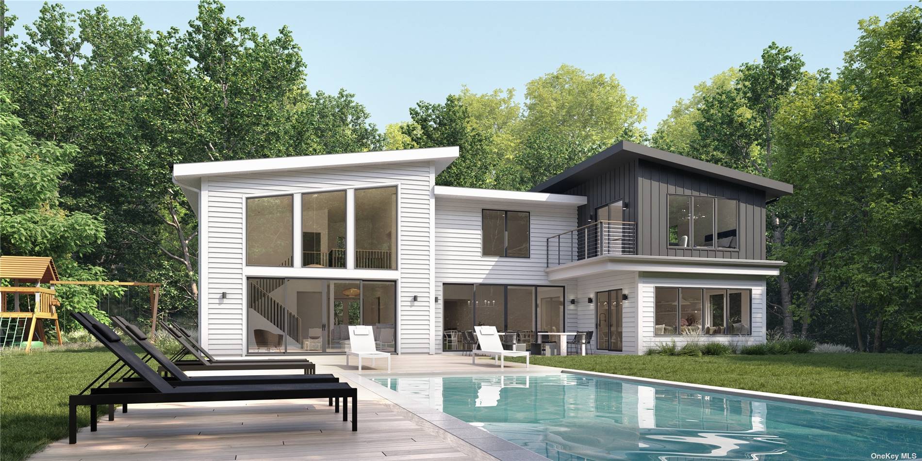 NEW CONSTRUCTION 2022 Set in the privacy of Hither Woods, this six bedroom, four and a half bathroom offers contemporary sophistication while staying true to the open and free and ...