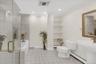 Updated full lower level bathroom