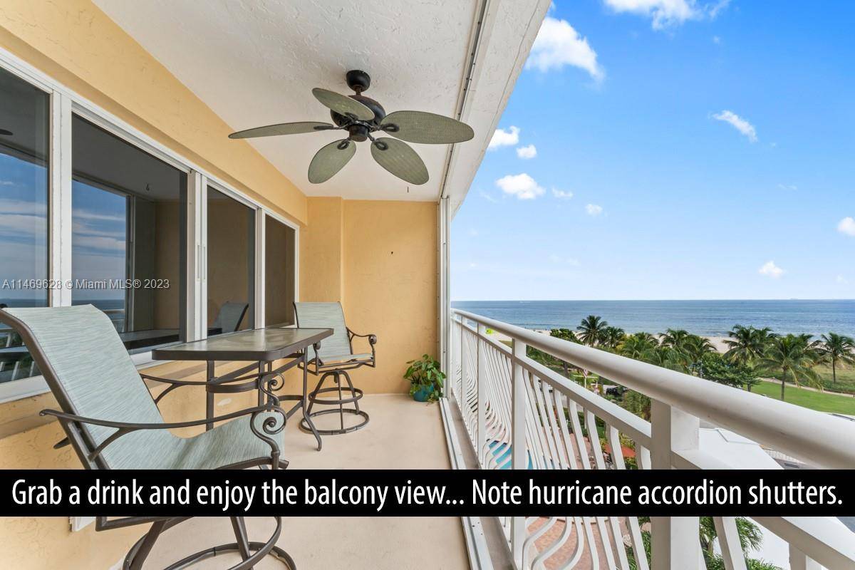 Direct ocean view and partially updated large unit.
