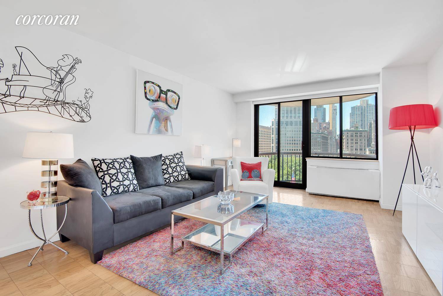 BRIGHT 1BR WITH BALCONY AND PARK VIEW at The Stanford Condominium 45 East 25th Street in Flatiron !