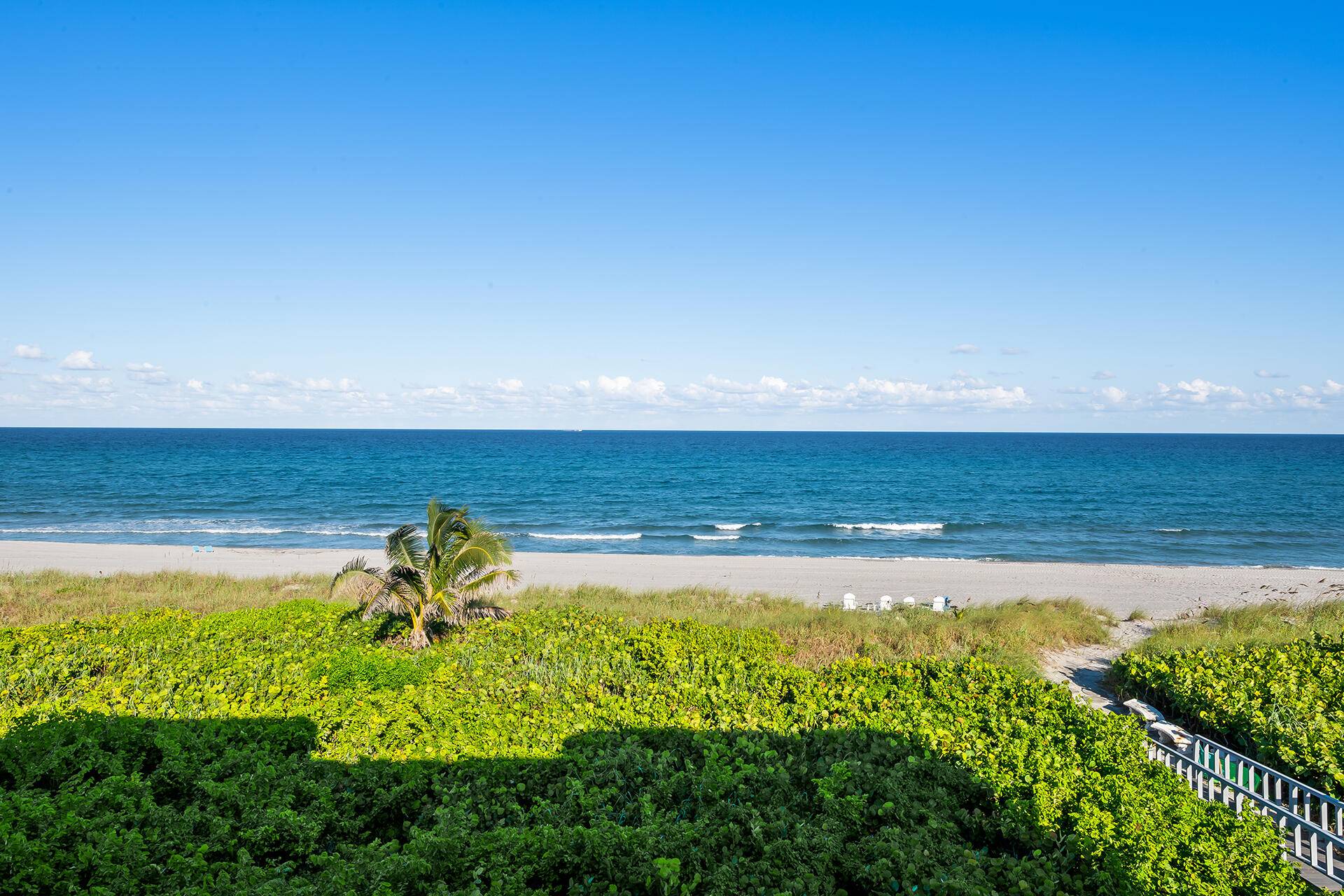 Beautifully appointed oceanfront penthouse located on the sand of the Atlantic Ocean in Delray Beach.