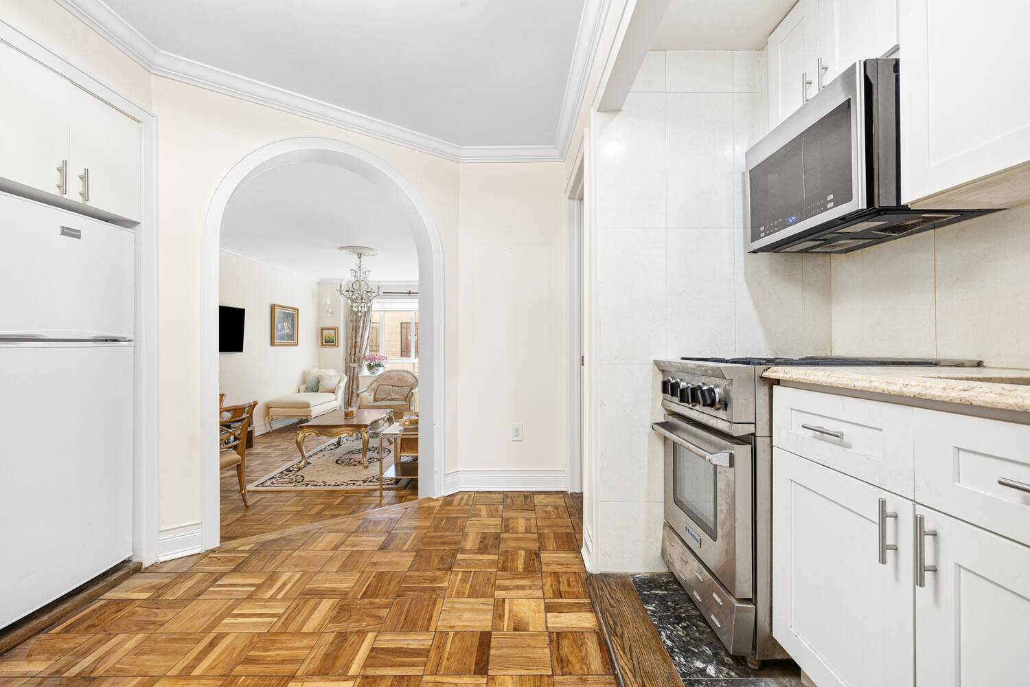 This oversized 1 bedroom residence is a rare find.
