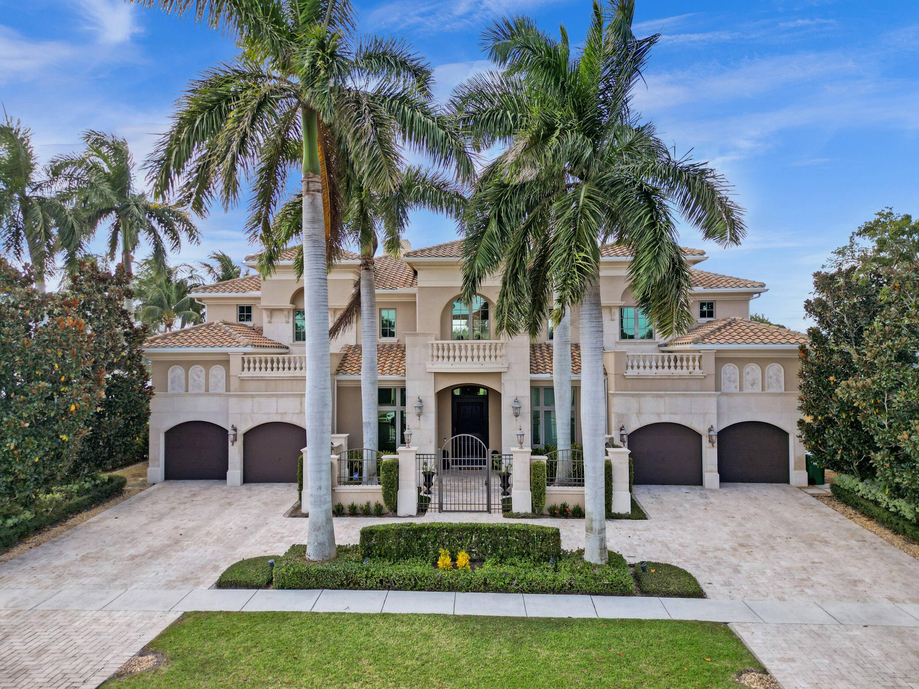 This custom built, luxurious estate home has direct views of the beautiful Delaire Country Club golf course.