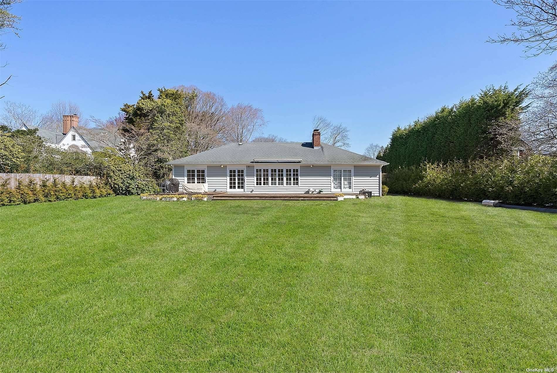 South of the highway, two week rental on one of the most coveted lanes in the Village of East Hampton.