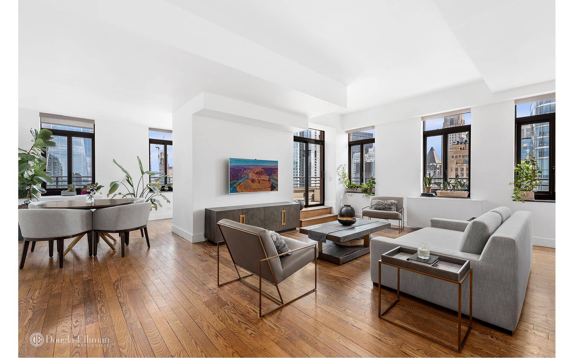 Welcome home to this extraordinary, gut renovated 44th floor convertible two bedroom, one and a half bath home with exquisite 500sf wraparound terrace, all day sunshine, and sparkling city amp ...