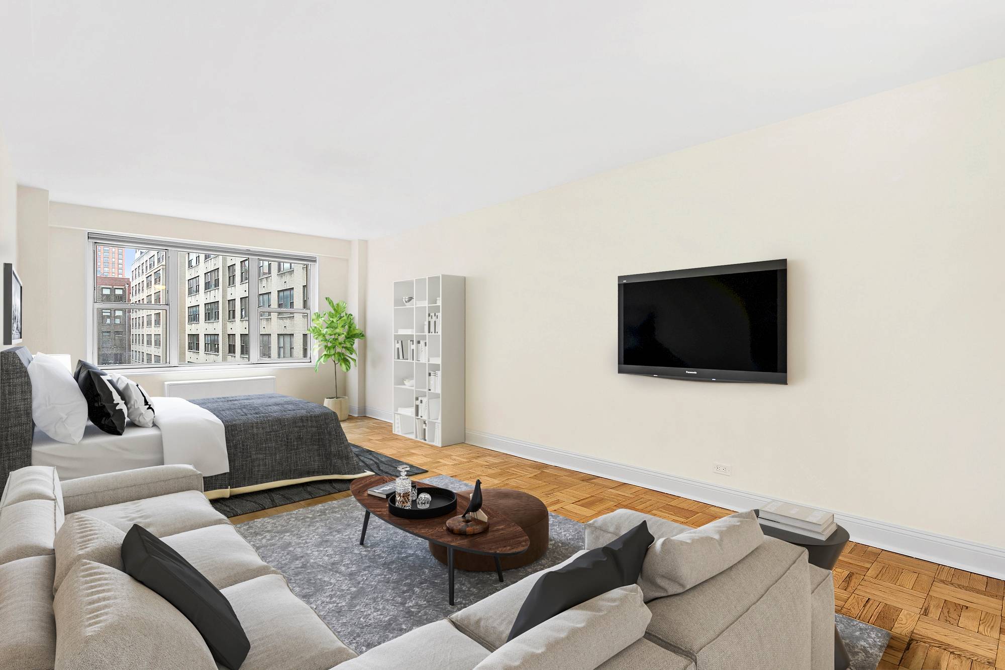 SPONSOR UNIT NO BOARD APPROVALThis perfect studio apartment faces east towards Union Square getting tons of light.