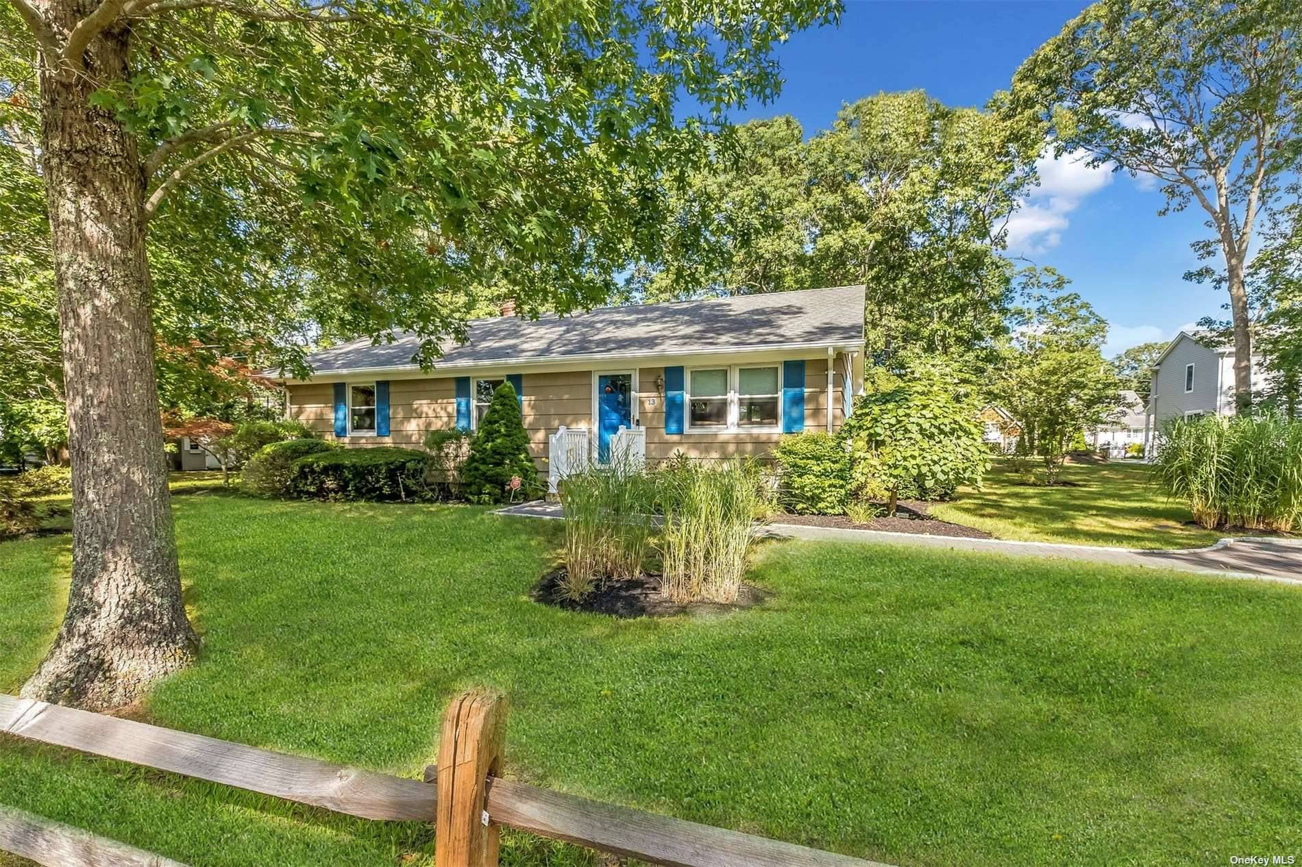 Perfect ranch home south of the highway in a very desirable area of East Quogue.