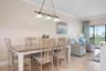 Open concept dining and living area