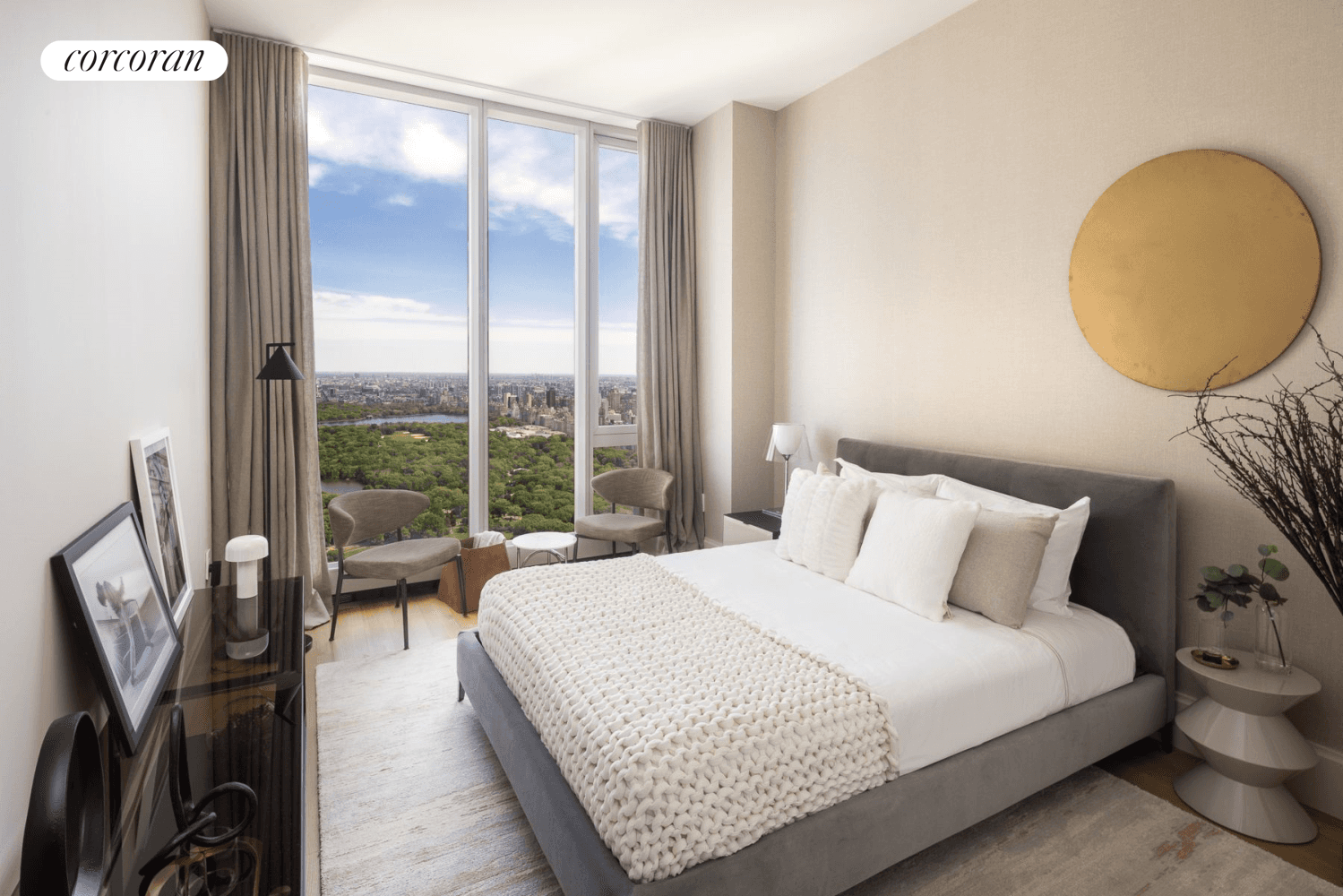 This north facing two bedroom, two and a half bathroom residence is located at an elevation of over 675 feet and features direct views of Central Park from every room ...