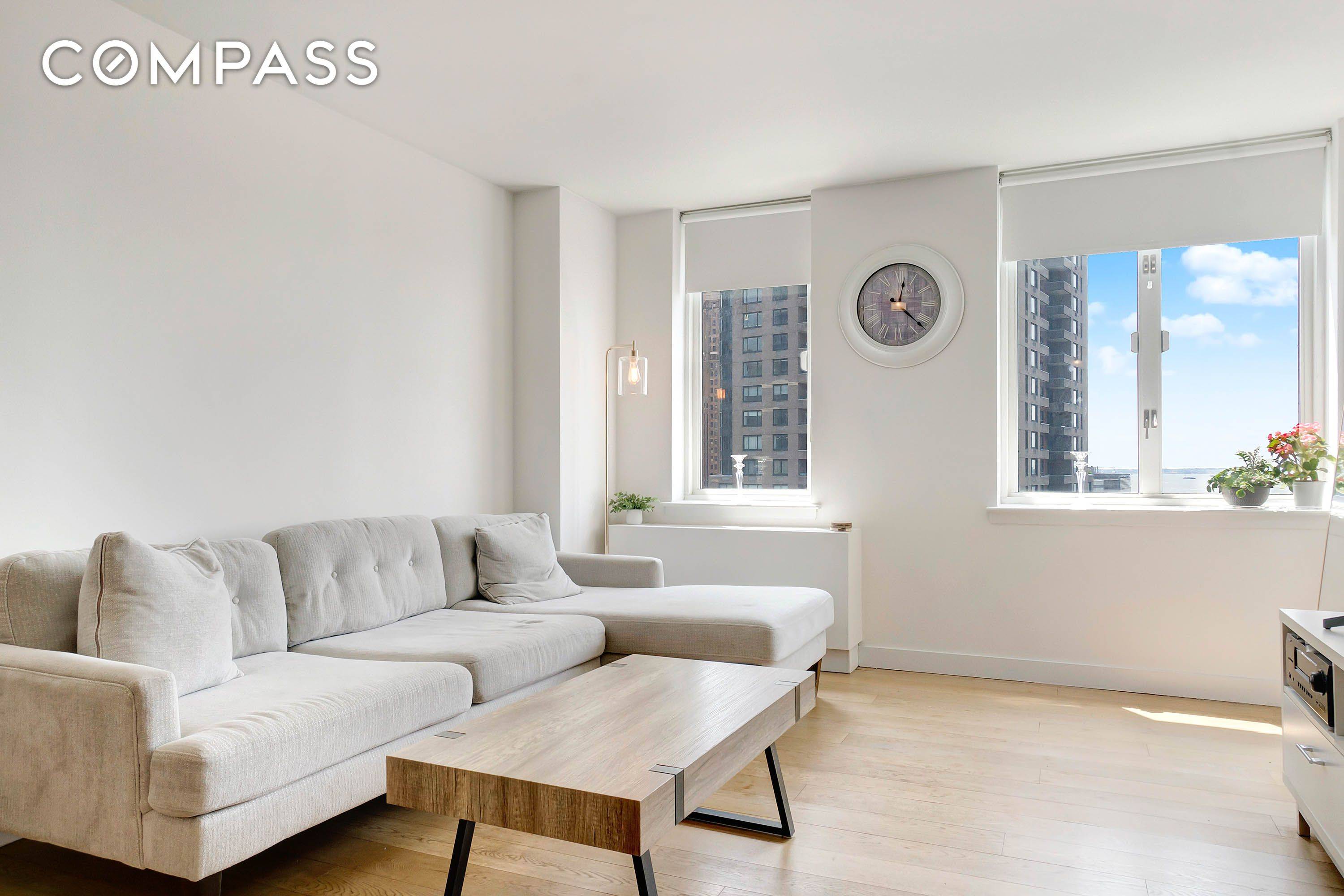 Welcome to a beautiful and spacious 1 bedroom apartment in the heart of Battery Park City !