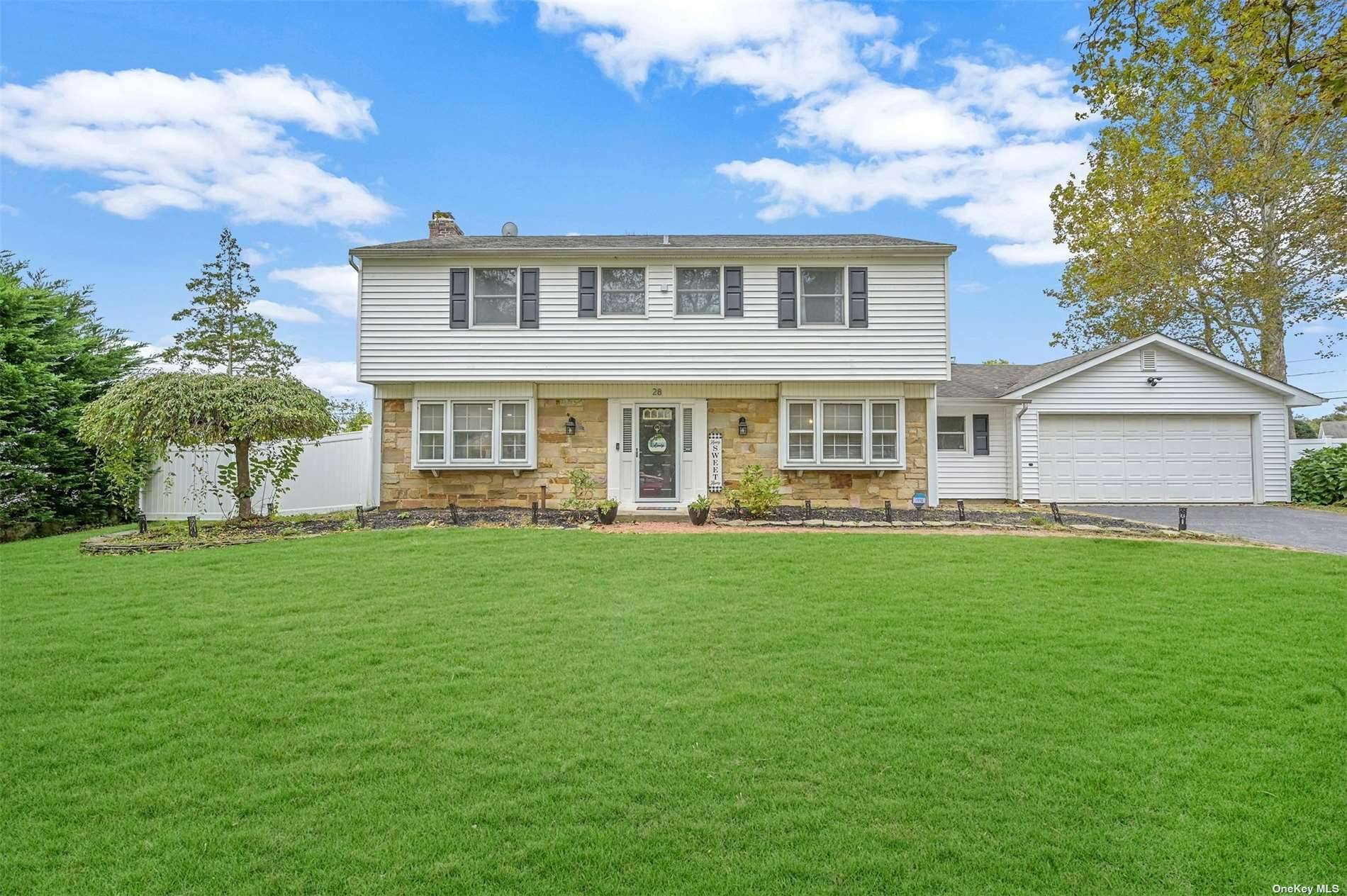 This Beautiful Expanded Colonial Nested In The Village Of Lake Grove Was Completely Renovated In 2021 And Features 4 Large Bedrooms Including The Primary With An En Suite, 2 Full ...
