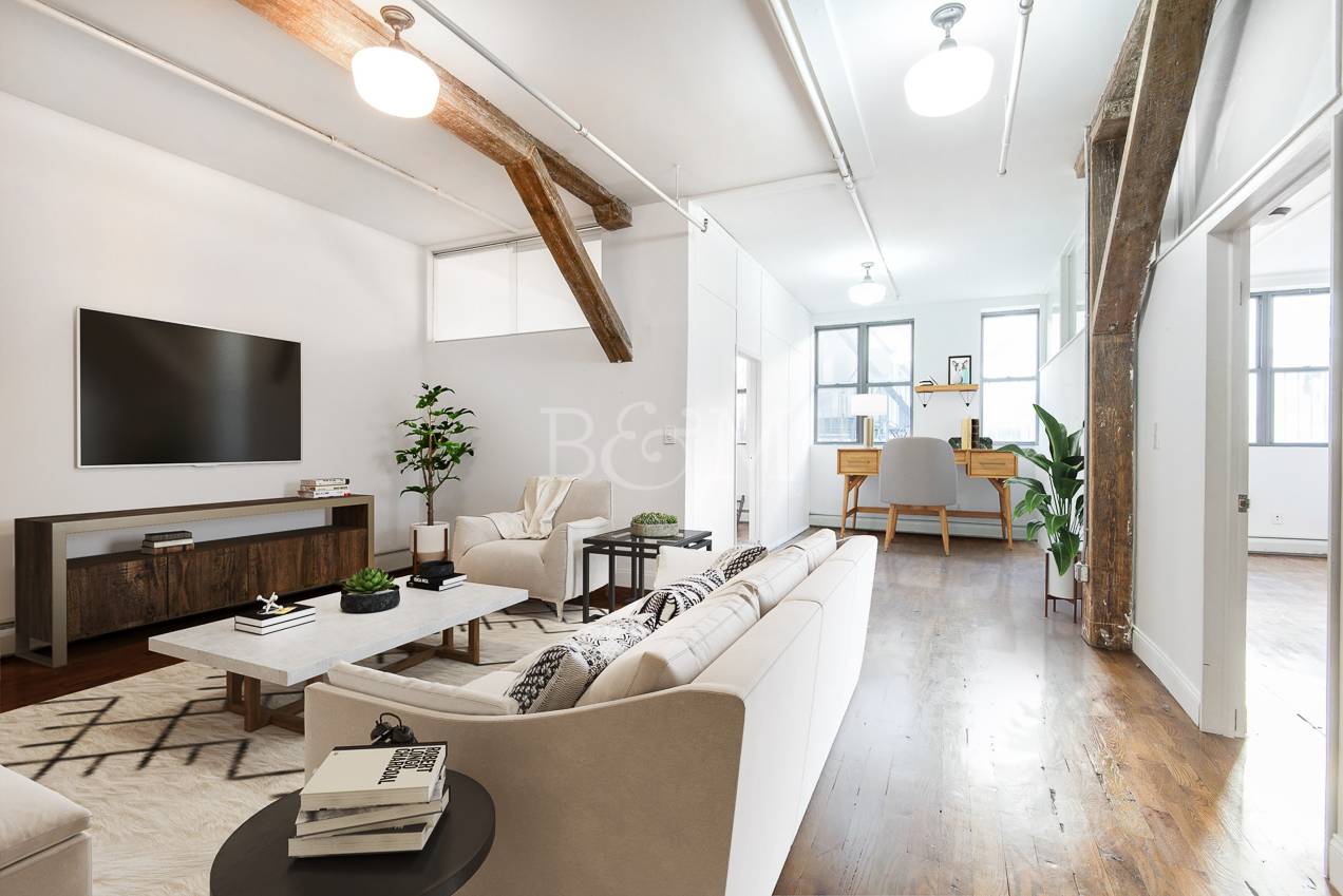 THE LOFT This beautiful and authentic elevatored Williamsburg loft is on the Second floor of a timeless brick building near the corner of North 3rd Street and Wythe Avenue.