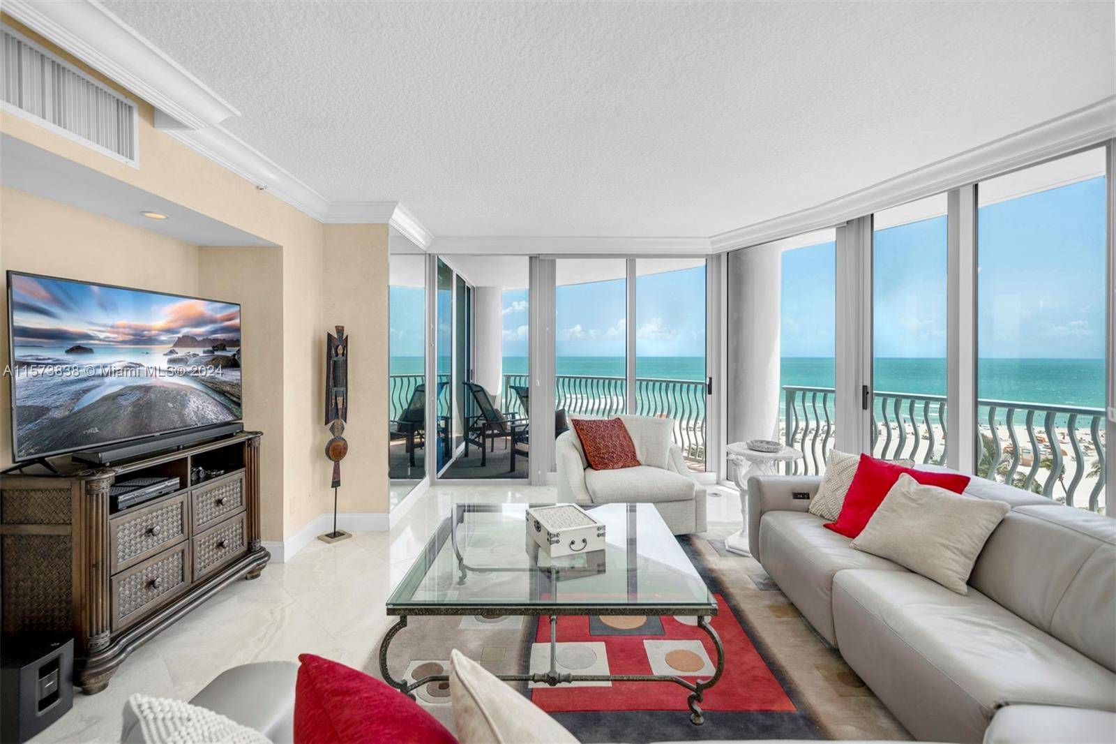 Enjoy gorgeous views of the Atlantic Ocean in this SE corner 3 bedroom residence located at 1500 Ocean.
