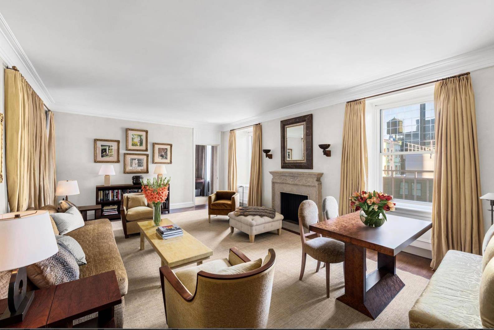 Located in the famed Sherry Netherland on Fifth Avenue, this published and recently renovated residence features 2 bedrooms and 2 custom marble bathrooms.