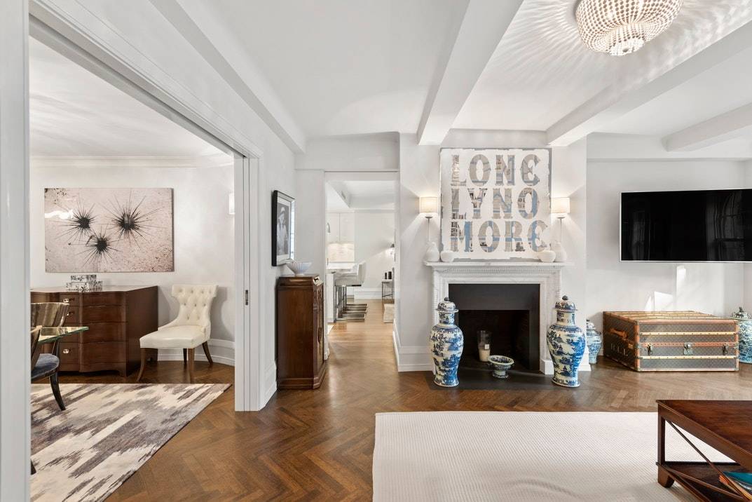 Located on the second floor of the white glove Park Avenue Luxurious Co op, 575 Park Avenue, Apartment 105 has gone under an extensive renovation by architect Nick Arpia to ...