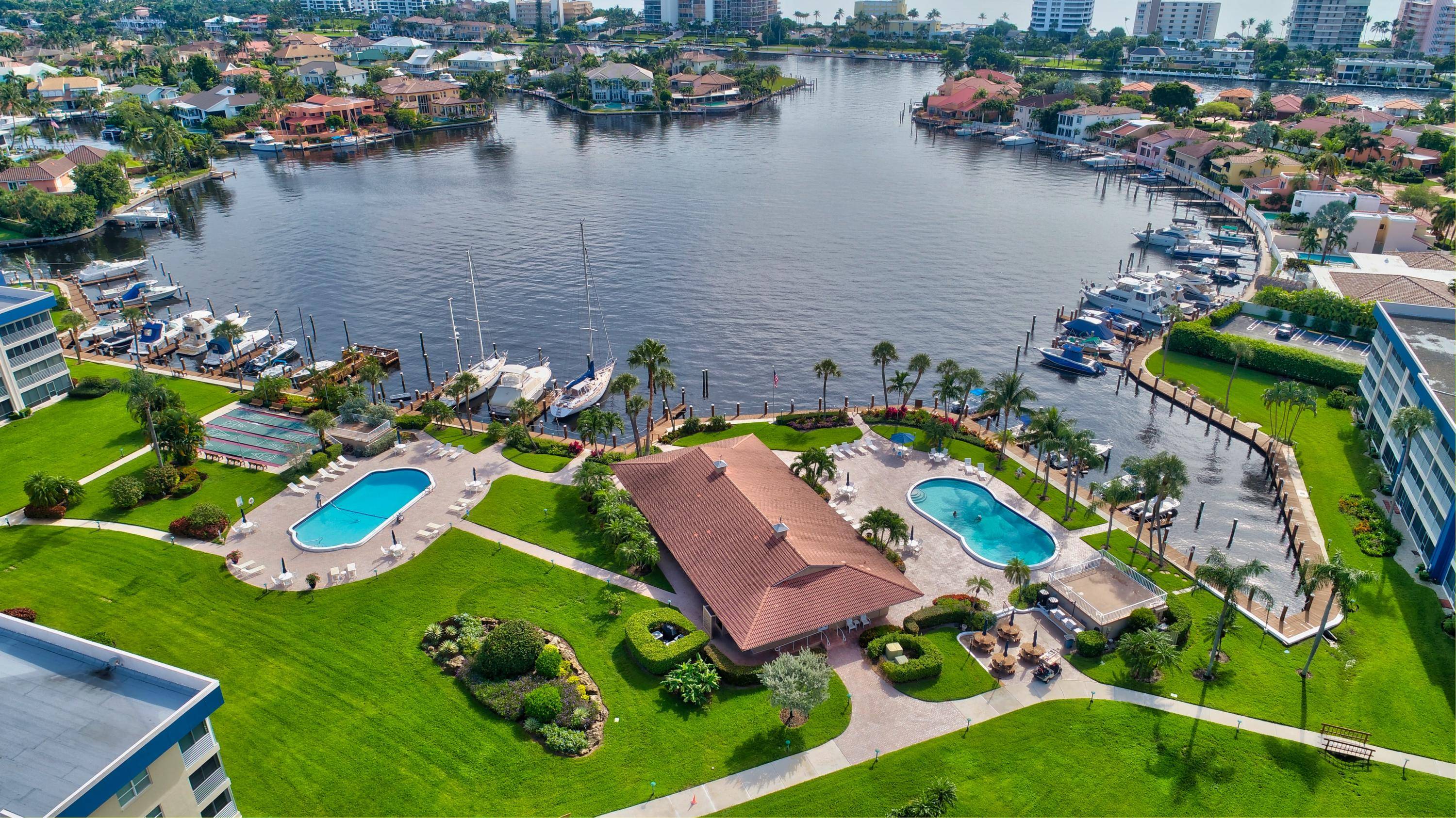Stunning first floor 2 2 with view of harbor and intracoastal !