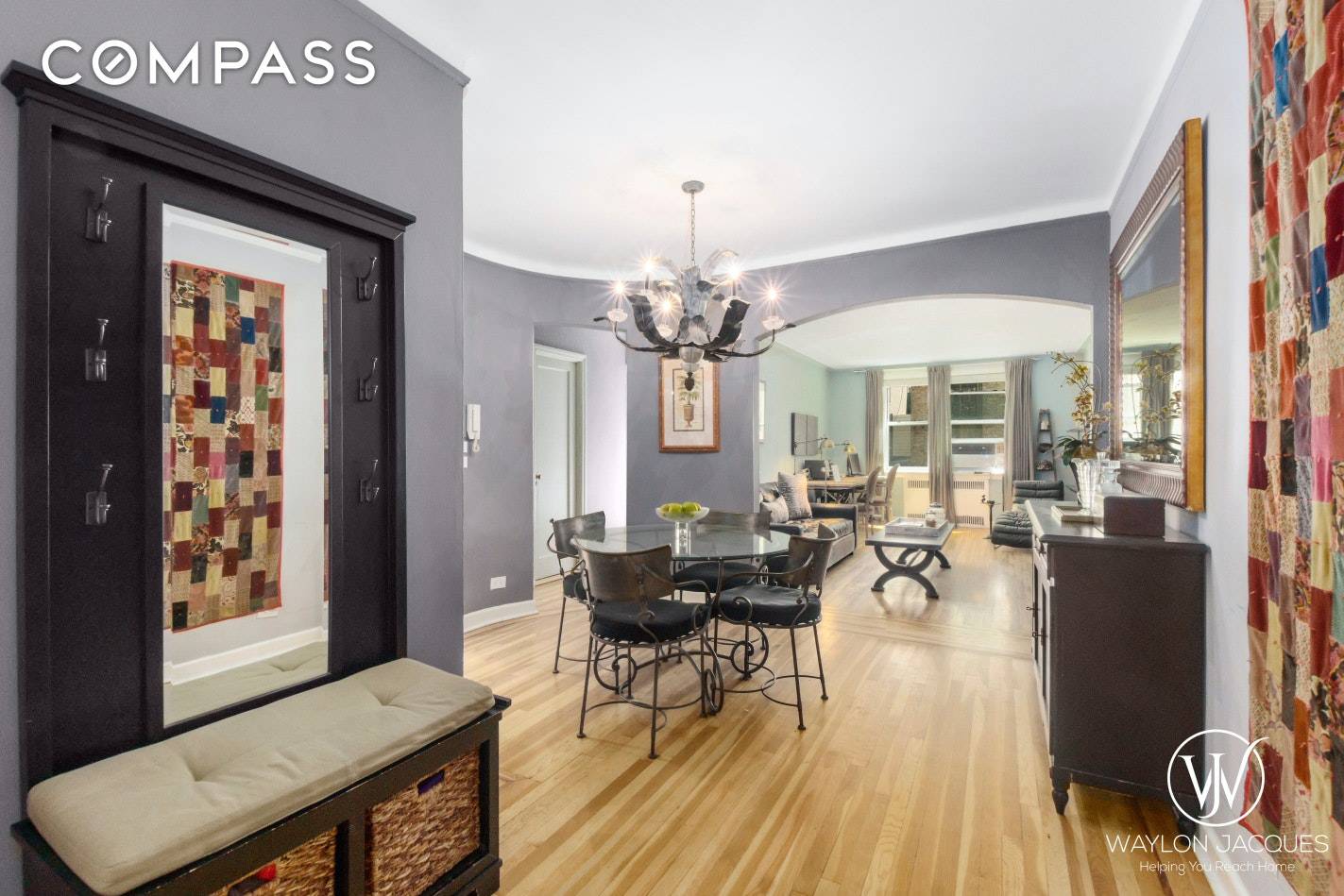 Nested on the rear corner of 310 West 55th Street, this extremely spacious one bedroom boasts a fully gut renovated kitchen and bathroom, large arched doorways, refinished hardwood floors, TONS ...