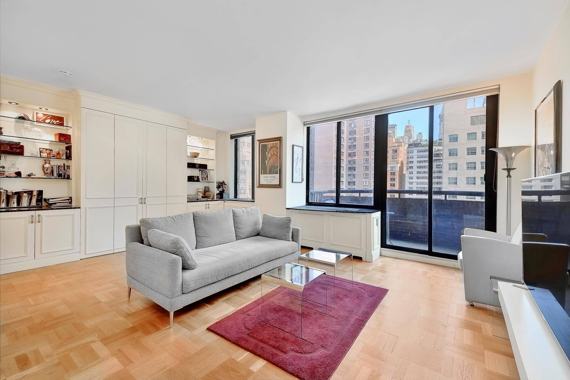 PRICE REDUCTION SHOWING BY APPOINTMENT Bright, huge and airy alcove studio easily convertible to one bedroom CONDO with a private BALCONY in the full service, elegant L'Isola, located in prime ...