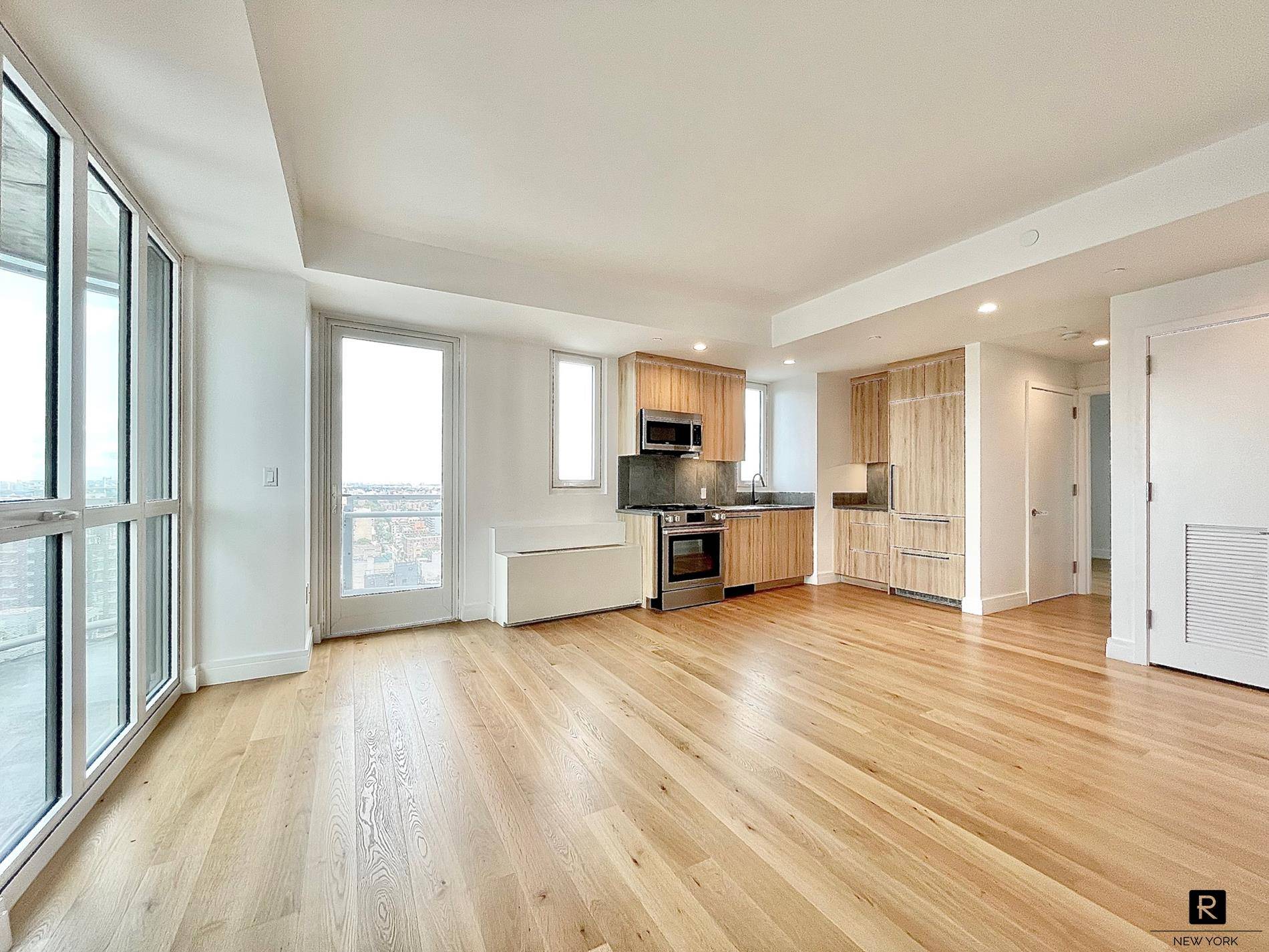 Stunning high floor corner 2 beds, 2 baths with an efficient layout that maximizes space and light.