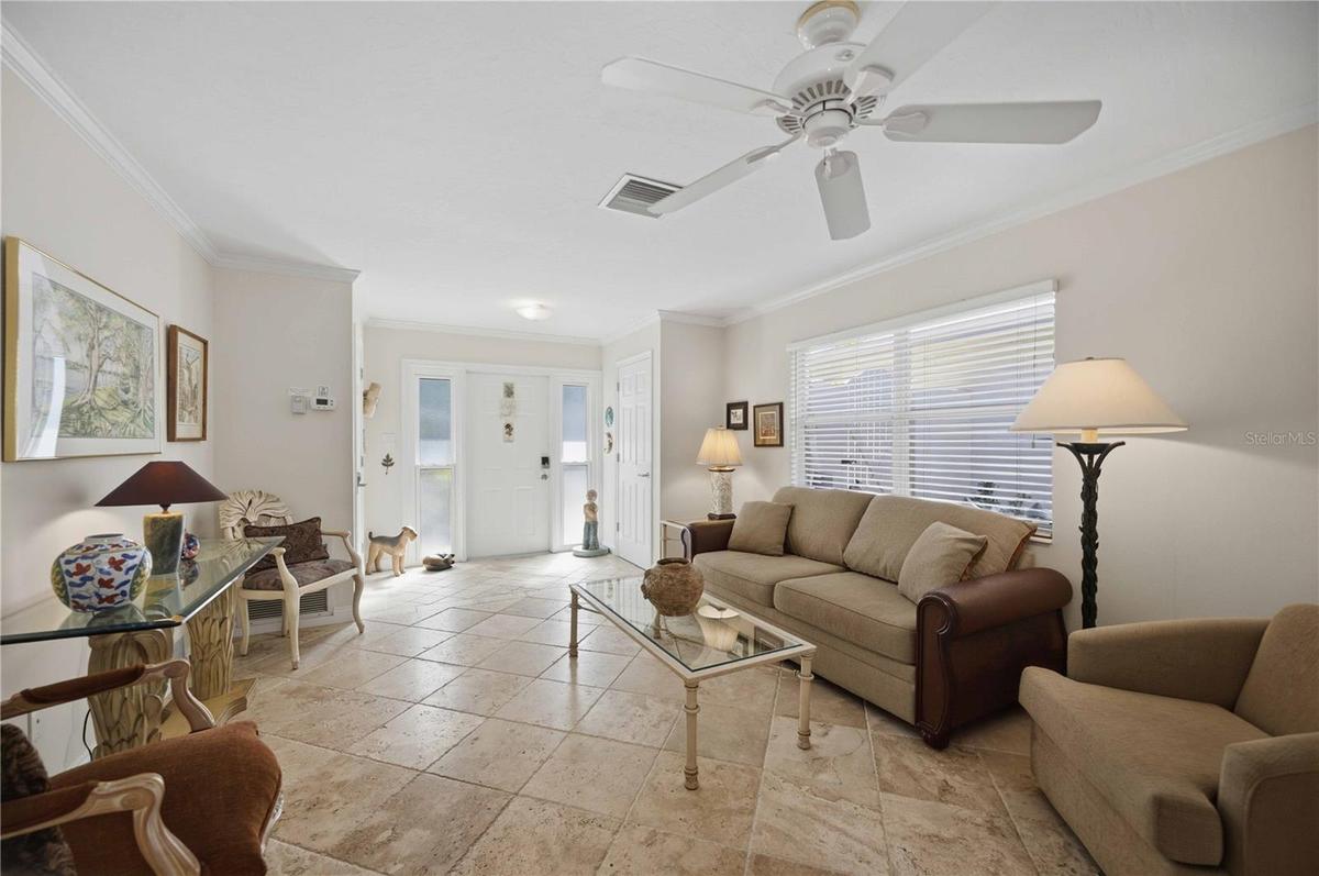 Ceramic Tile Floors throughout