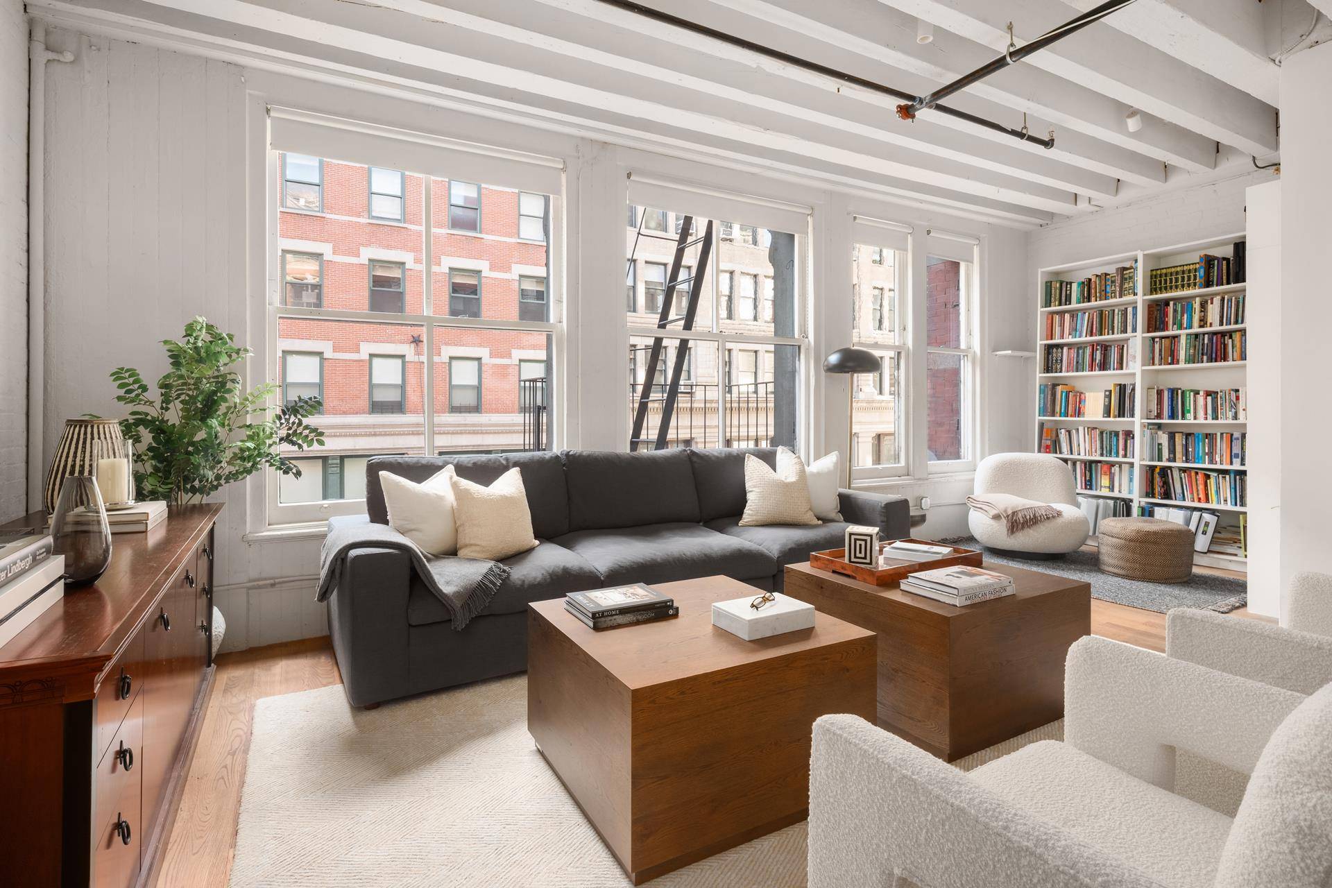 Welcome home to Apt 3 in 158 Franklin, a 2 bed 2 bath with den in a boutique loft building in prime Tribeca !