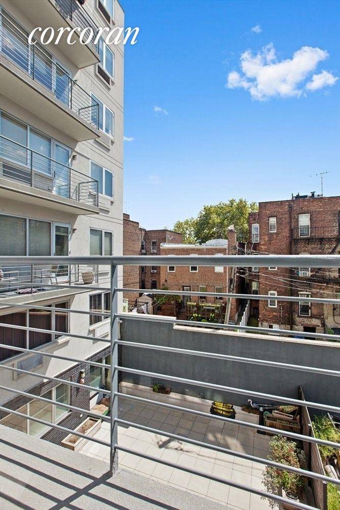 Sunny and warm with a balcony overlooking the courtyard in a full amenity building you will not find a lovelier option in the neighborhood !